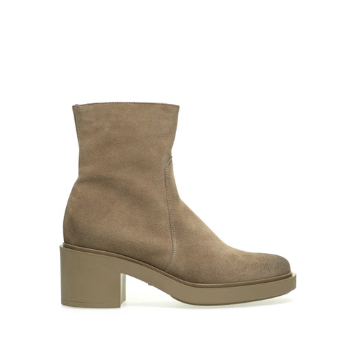 Tronchetto in Camoscio Frau / Beige - Ideal Moda