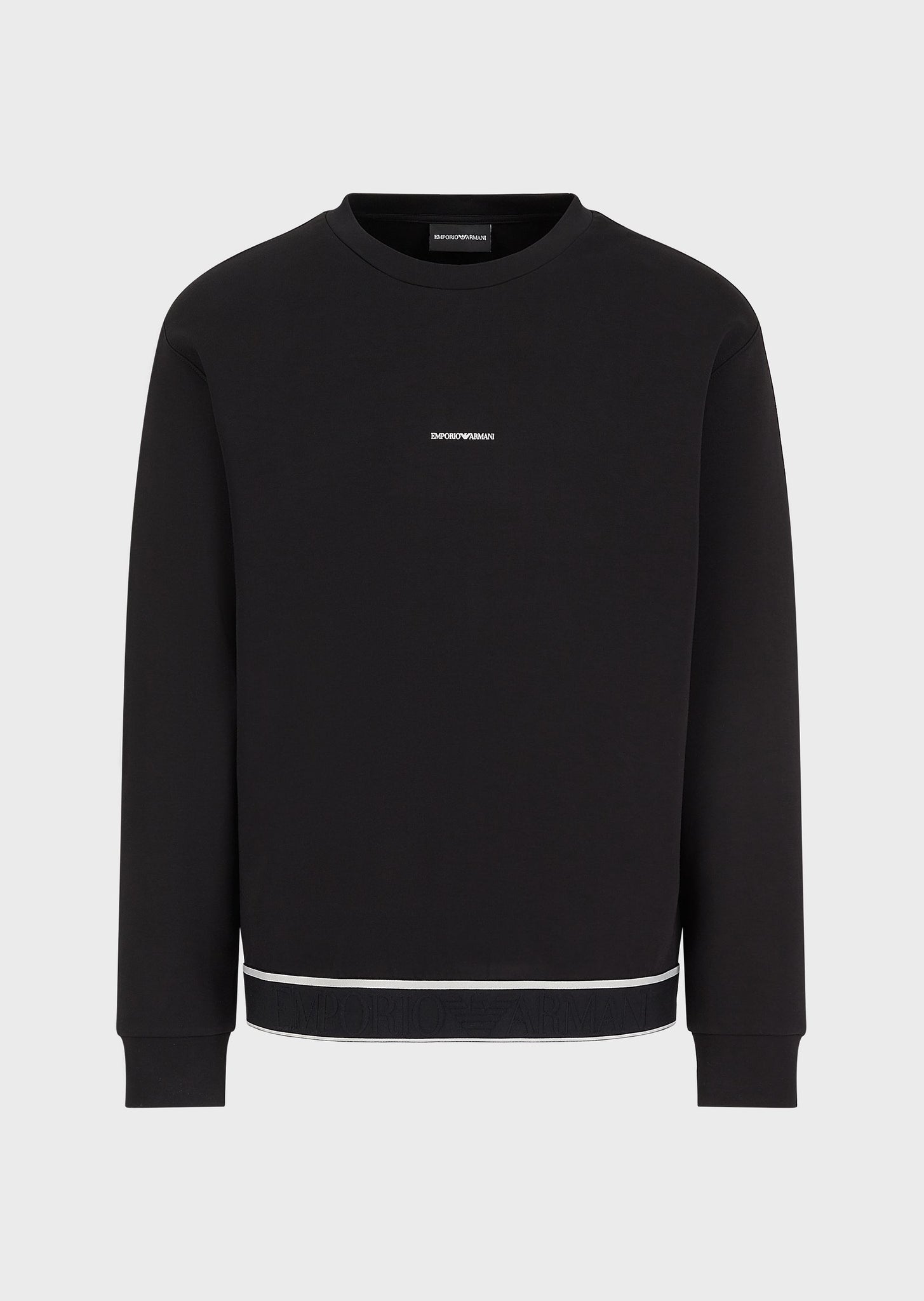 Felpa Emporio Armani con Logo / Nero - Ideal Moda