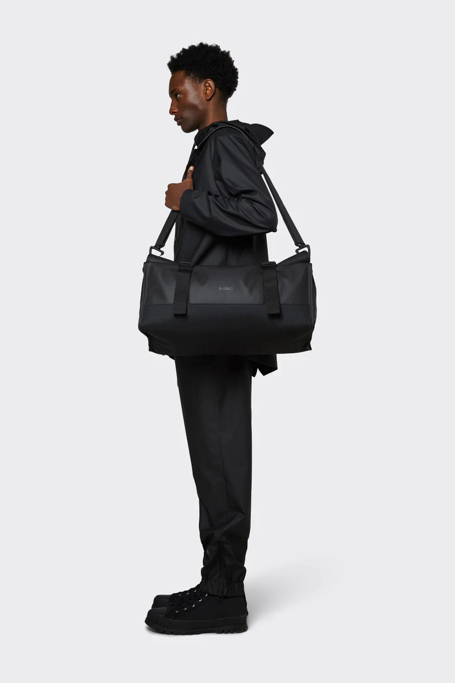 Borsa Unisex Buckle Roll Rains / Nero - Ideal Moda