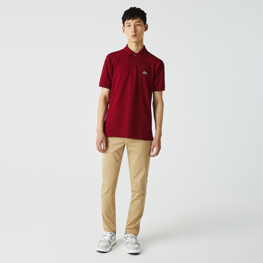 Polo 12.12 con Logo Lacoste / Bordeaux - Ideal Moda