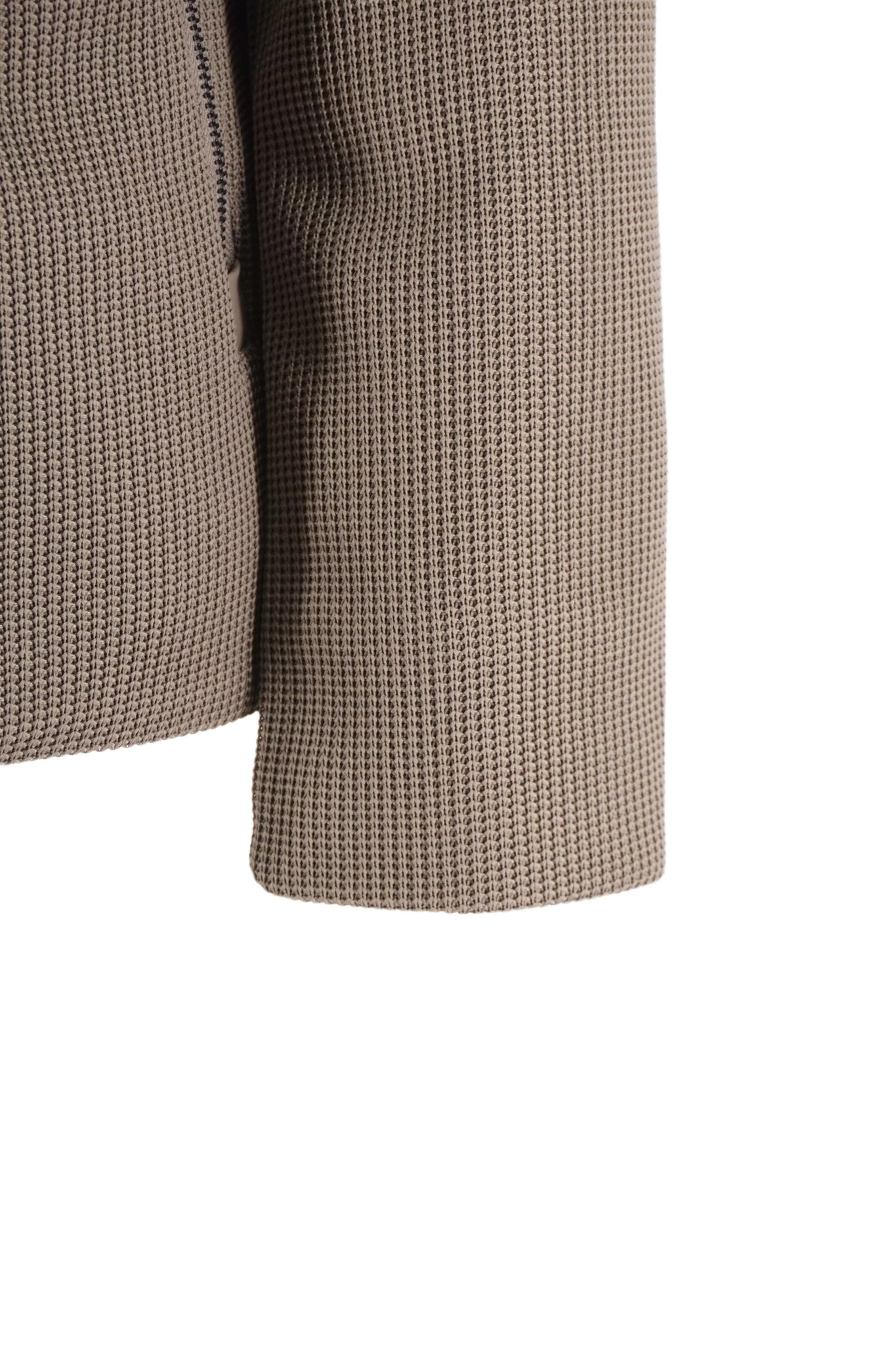 Giubbino Corto in Tricotech / Beige - Ideal Moda