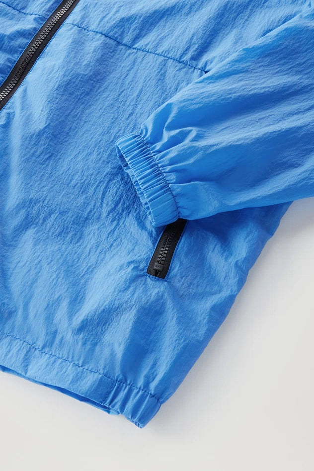 Giacca a Vento in Nylon Woolrich / Azzurro - Ideal Moda