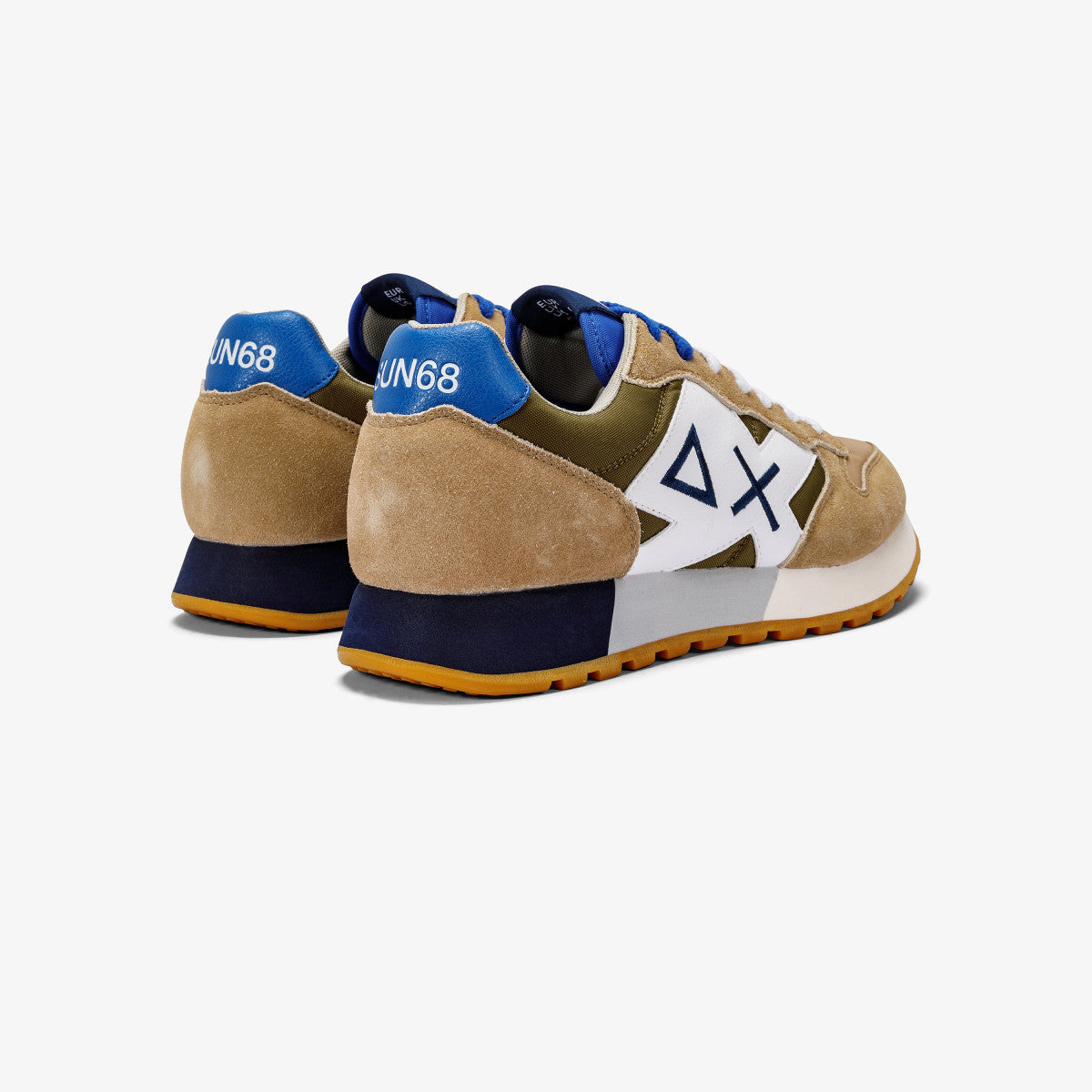 Sneaker Jaki Tricolors Sun68 / Beige - Ideal Moda