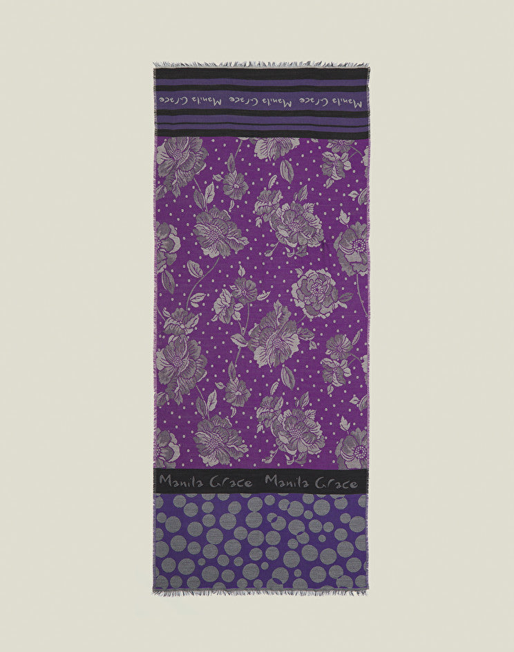 Sciarpa in Misto Lana Manila Grace / Viola - Ideal Moda
