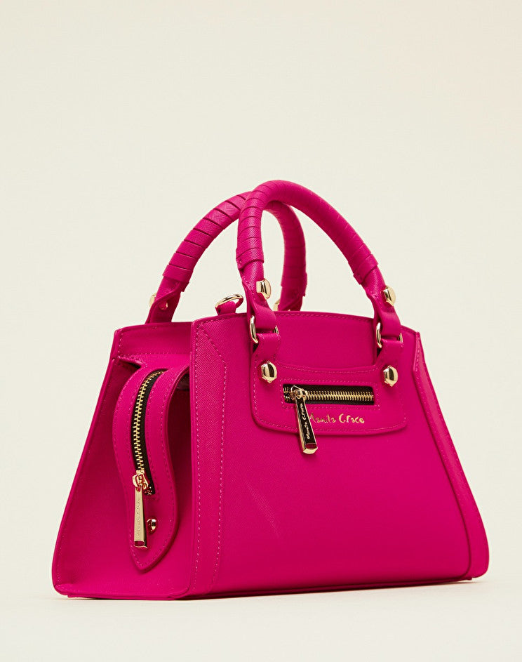 Borsa Mirama Small con Logo Manila Grace / Fucsia - Ideal Moda