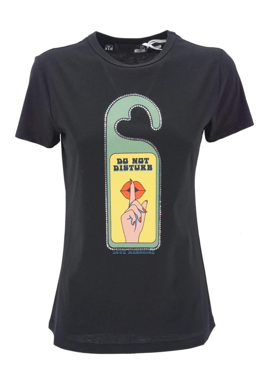 T-Shirt Love Moschino con Stampa / Nero - Ideal Moda