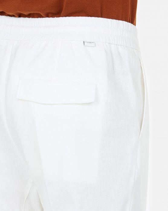 Pantalone con cavallo basso / Bianco - Ideal Moda