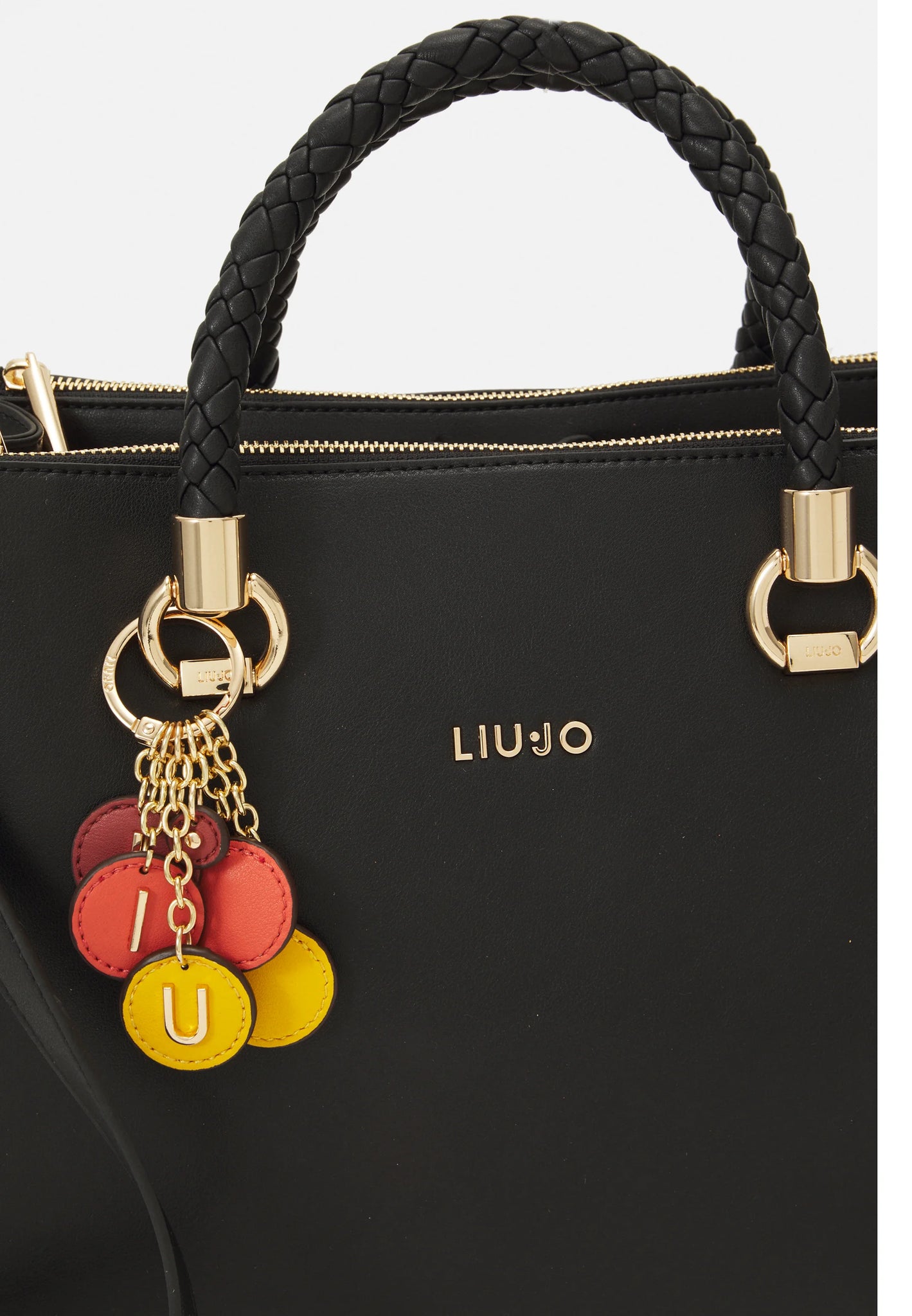 Borsa con Logo e Charm Liu Jo / Nero - Ideal Moda
