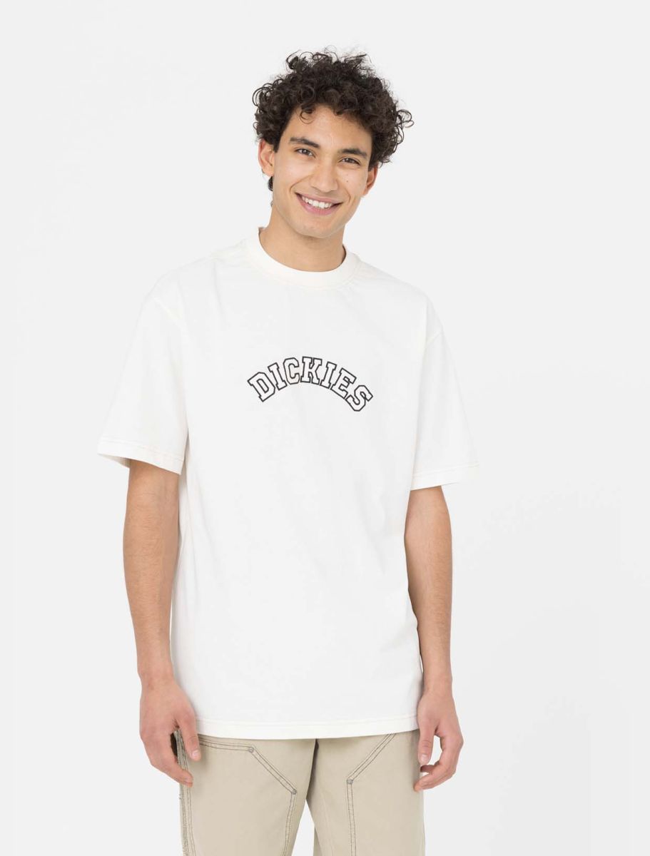 T-Shirt West Vale con Logo Dickies / Bianco - Ideal Moda