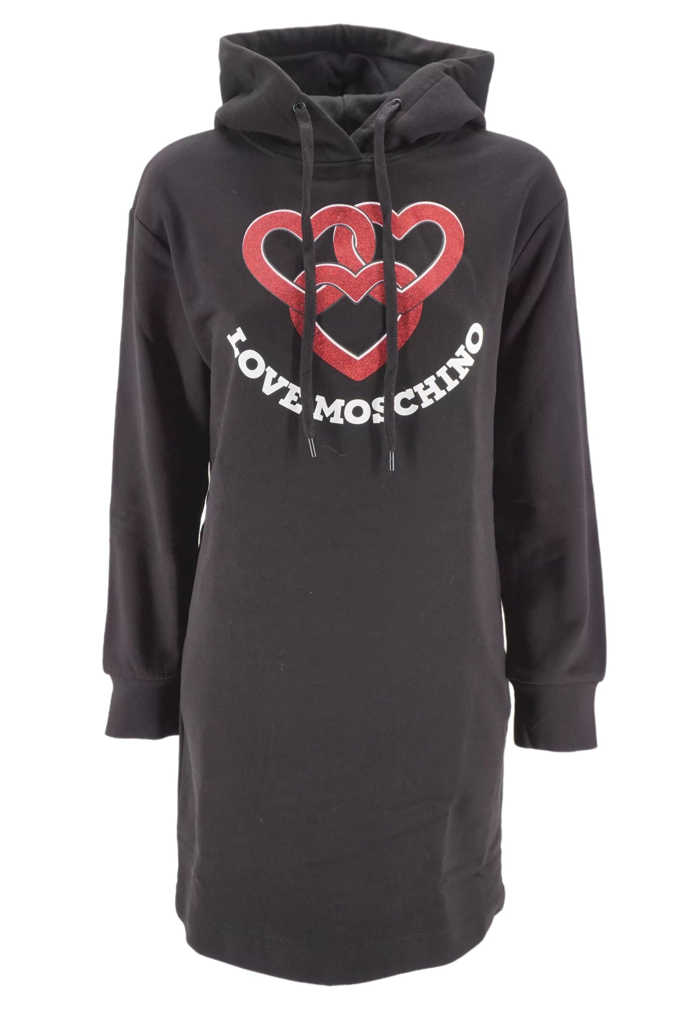 Abito in Felpa con Logo Love Moschino / Nero - Ideal Moda