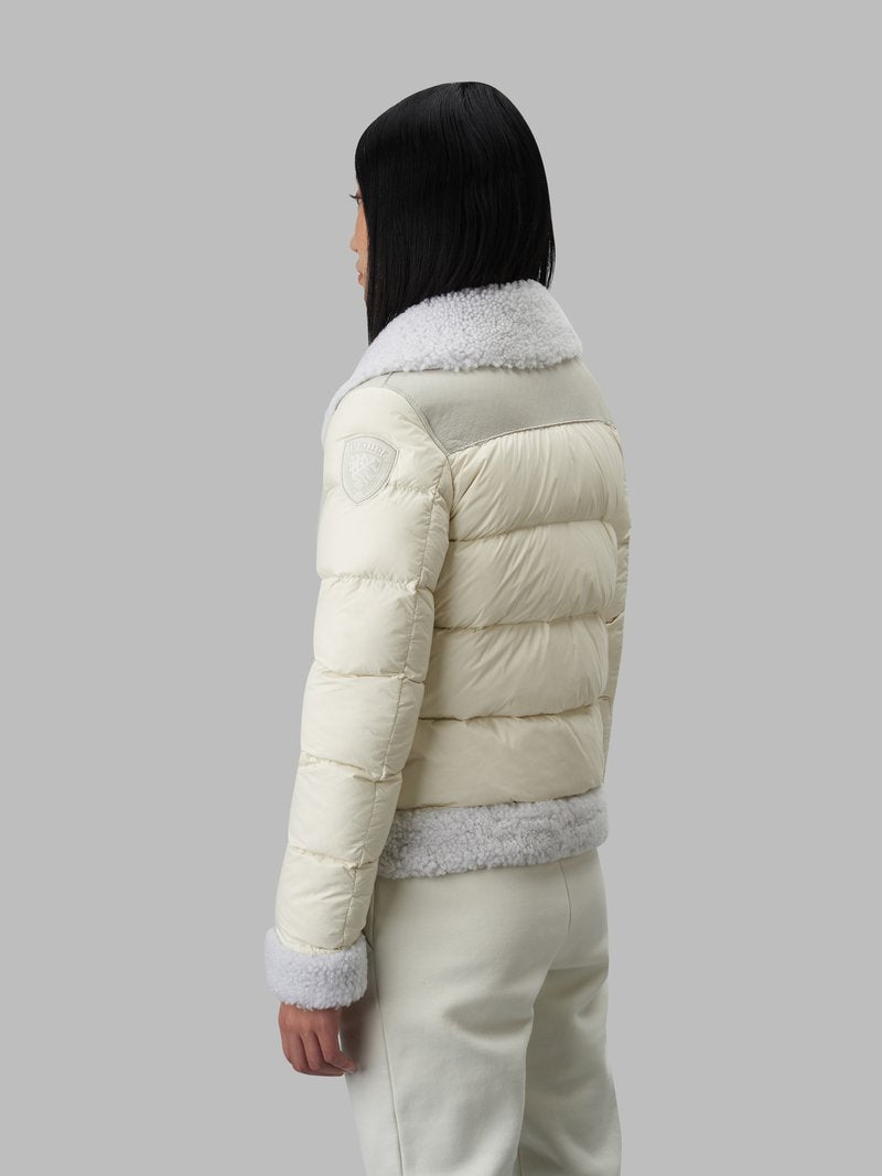Giubbino in Montone Blauer / Bianco - Ideal Moda