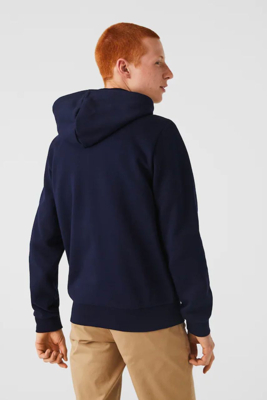 Felpa con Cappuccio e Logo Lacoste / Blu - Ideal Moda