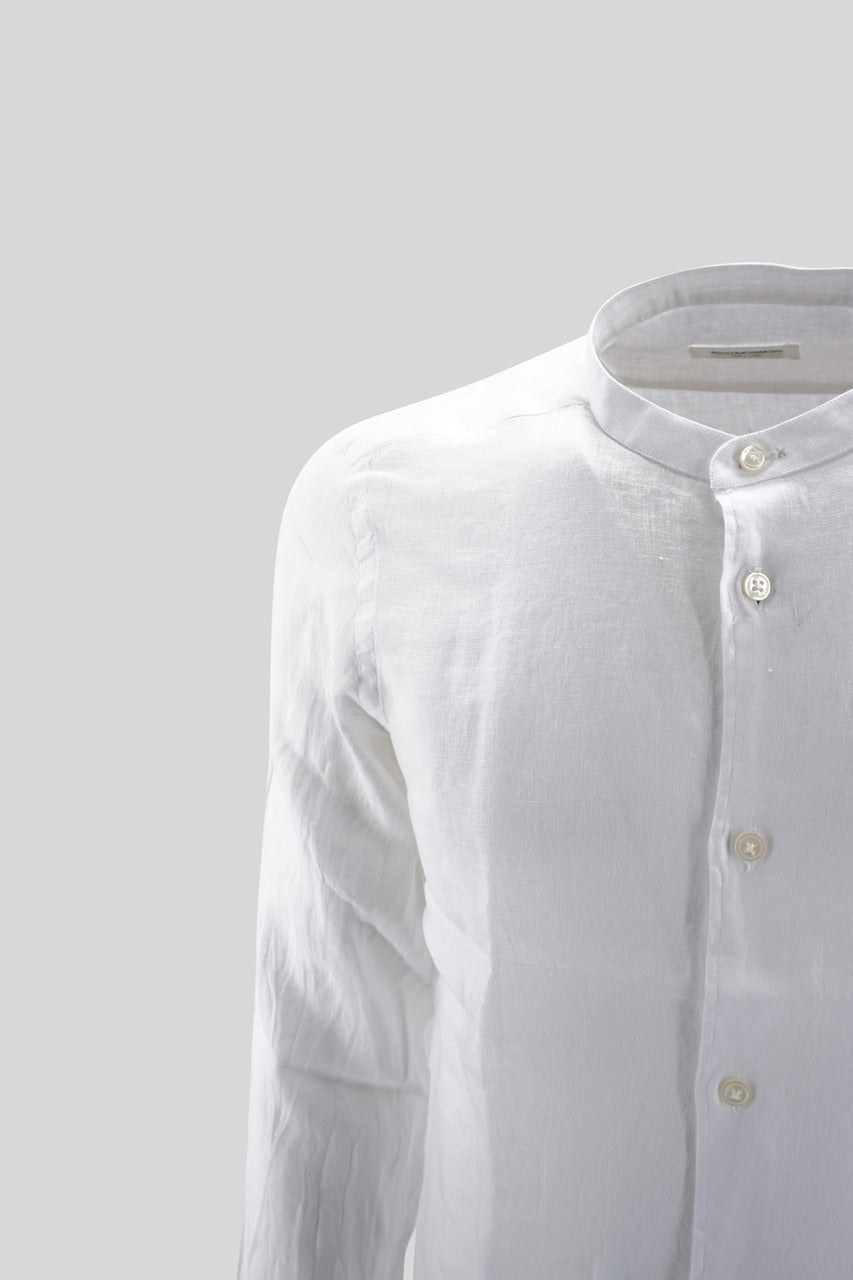 Camicia Collo Coreano / Bianco - Ideal Moda