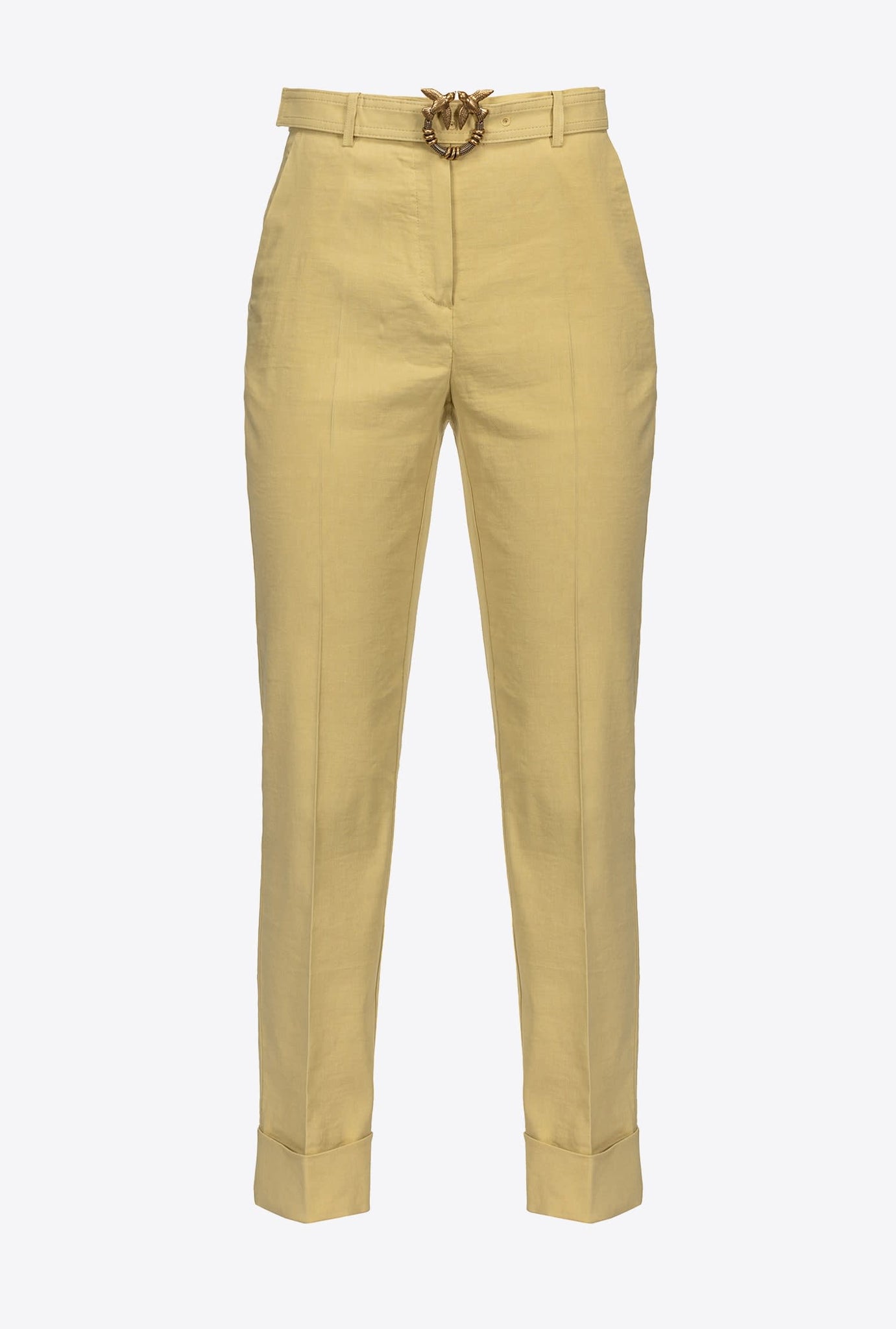 Pantalone Pinko con Cintura / Giallo - Ideal Moda