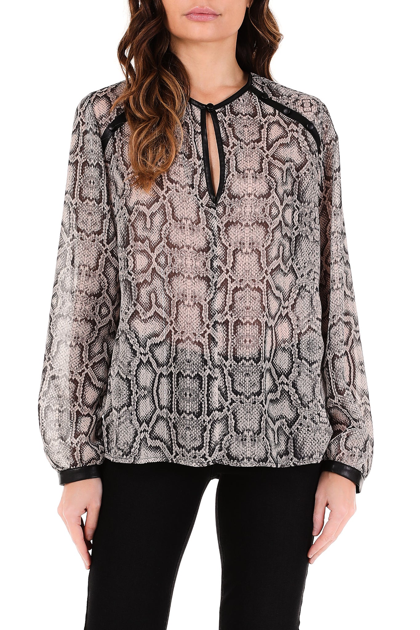 Blusa Liu Jo a Fantasia / Grigio - Ideal Moda