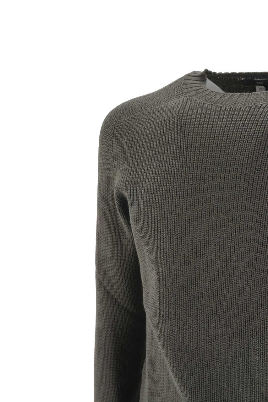 Maglia Tagliatore girocollo / Verde - Ideal Moda