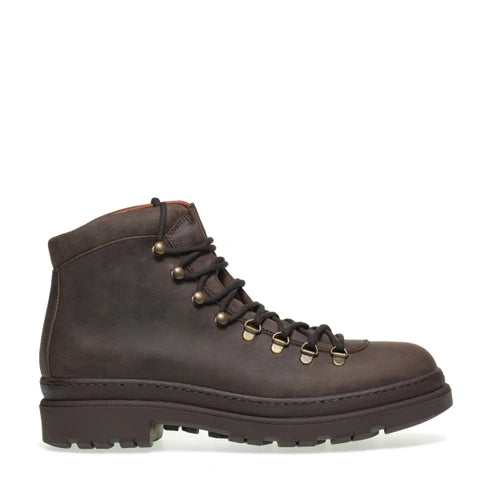 Stivaletto in Nabuk Frau / Marrone - Ideal Moda
