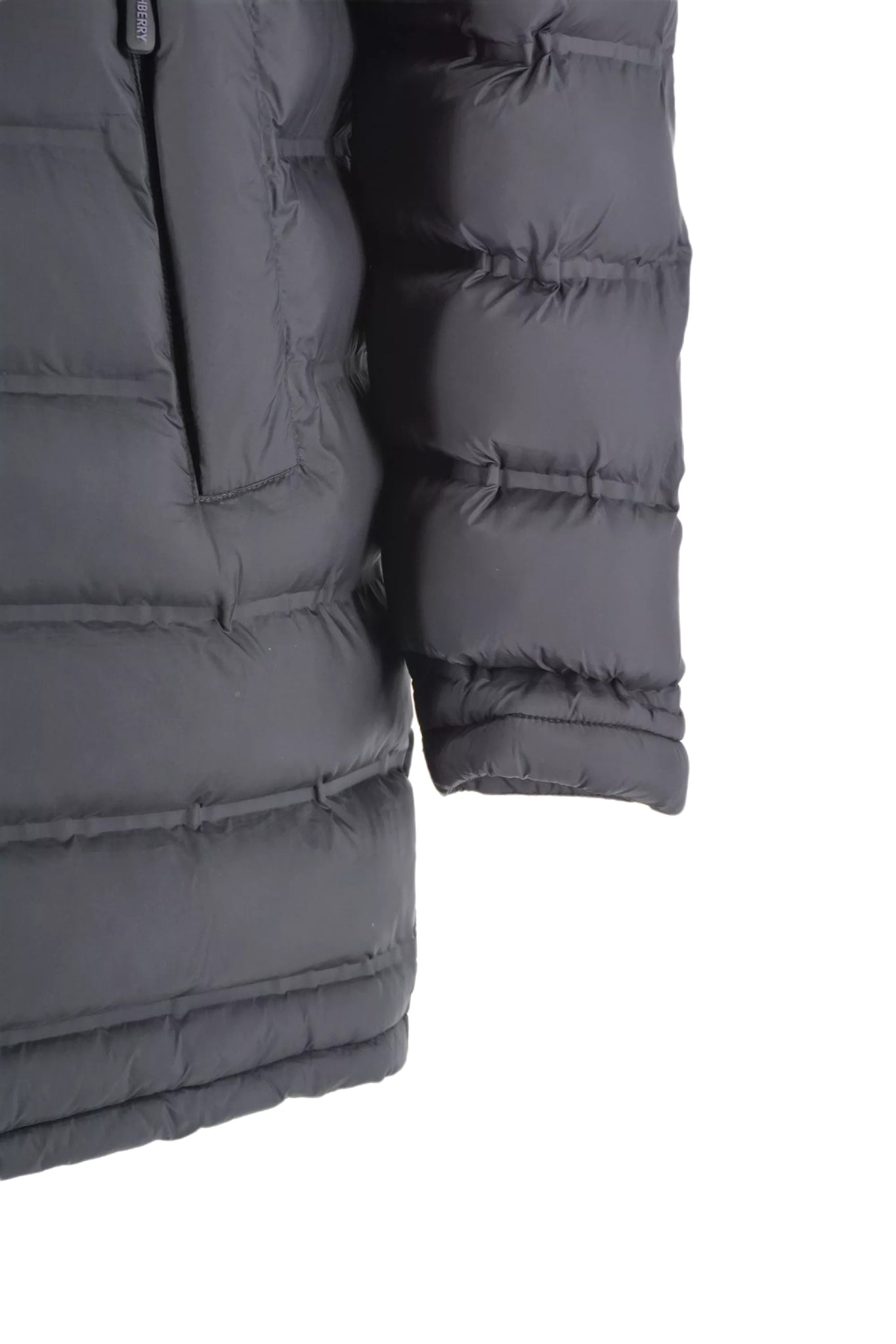 Giubbino Lungo con Logo Clinchberry / Nero - Ideal Moda