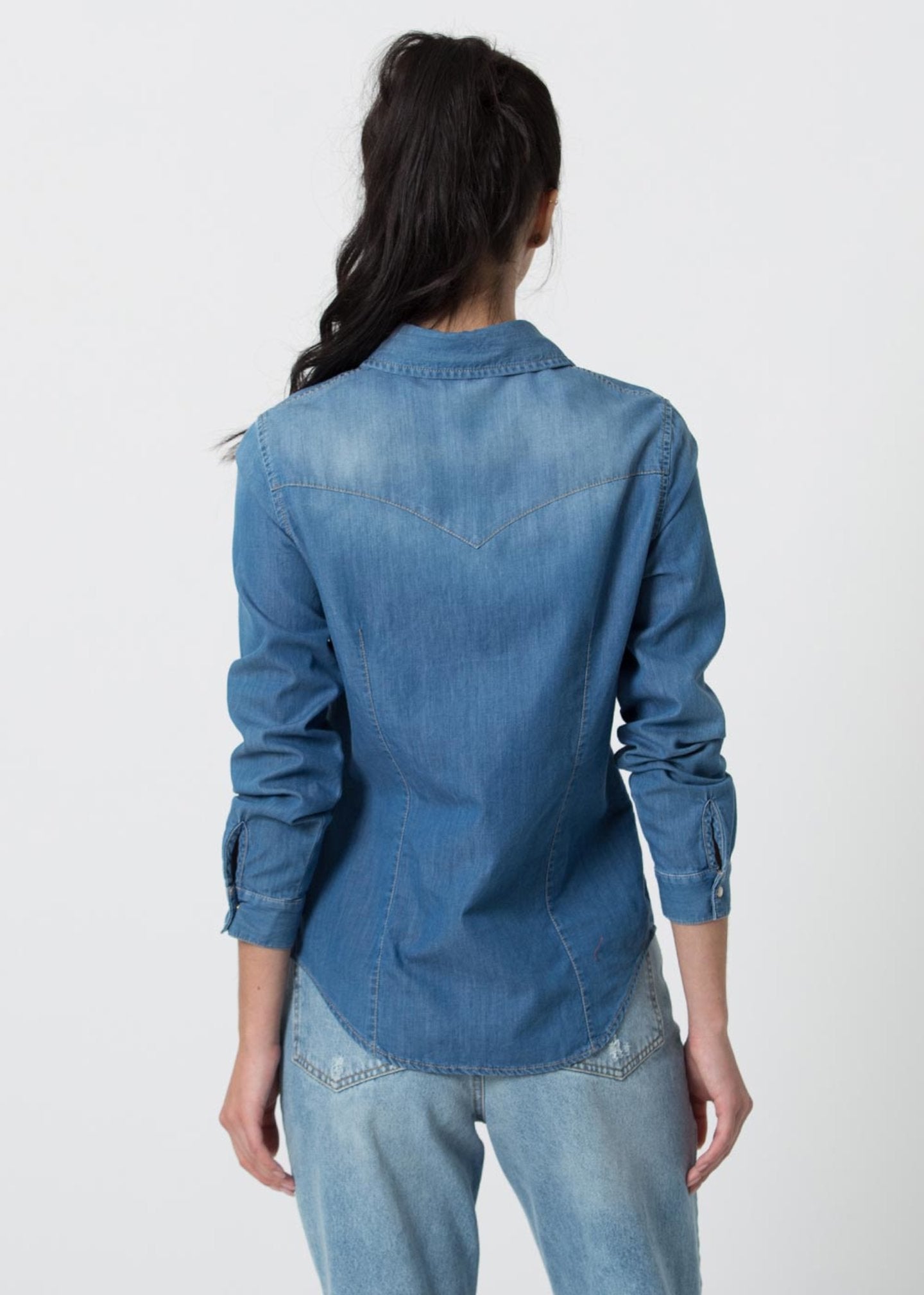 Camicia Kocca in Denim / Jeans - Ideal Moda