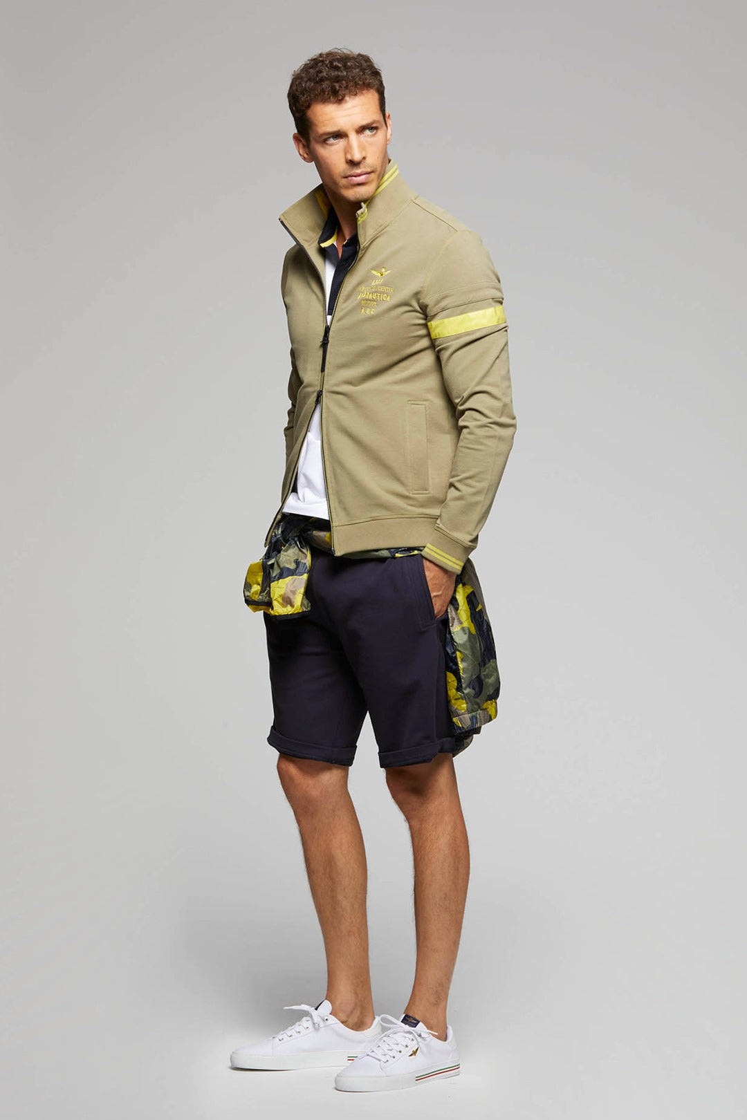 Felpa Full Zip  / Verde - Ideal Moda