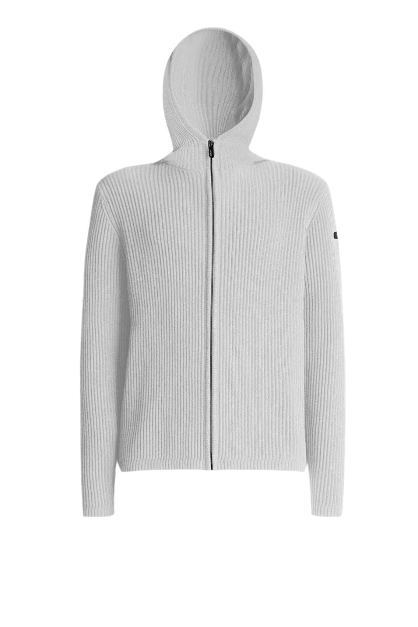 Maglia Full Zip con Cappuccio RRD / Grigio - Ideal Moda