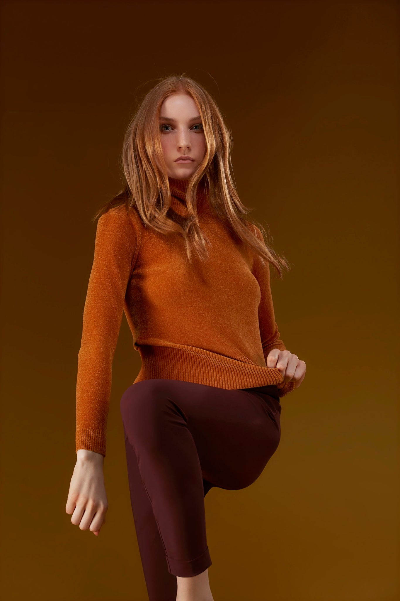 Maglia RRD Knit Velvet / Arancione - Ideal Moda