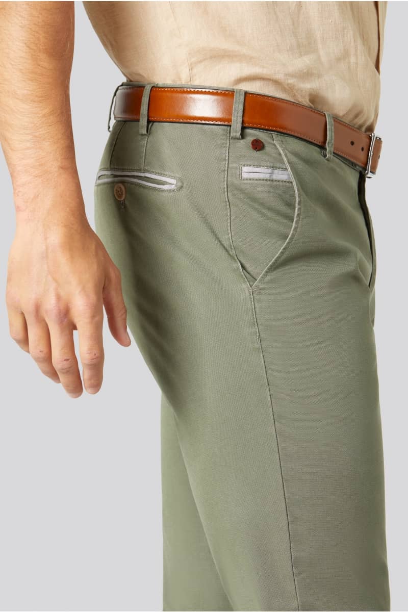 Pantalone Meyer Regular Fit / Verde - Ideal Moda