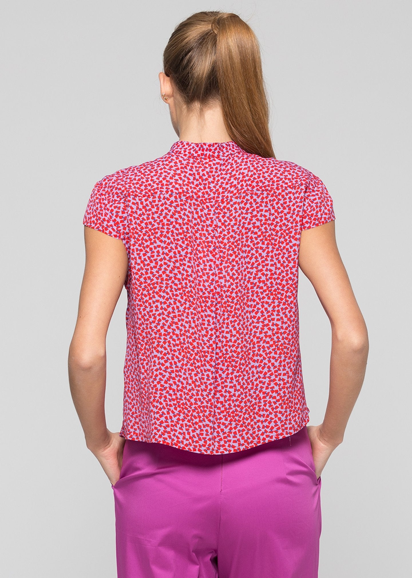 Camicia in tessuto fantasia / Multicolor - Ideal Moda
