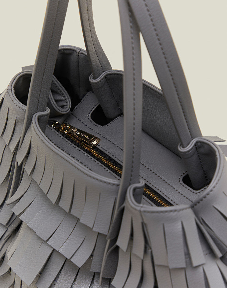 Borsa con Frange Manila Grace / Grigio - Ideal Moda
