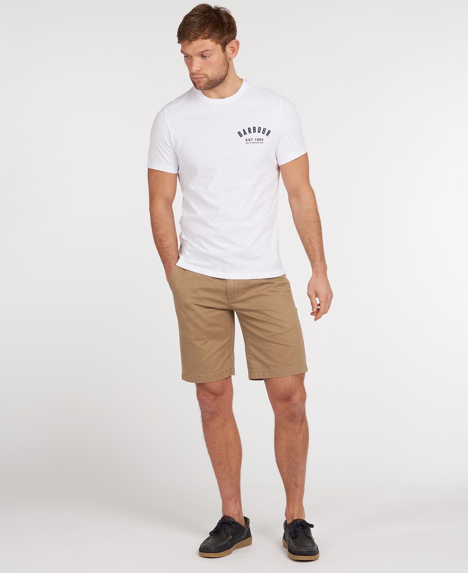 T-Shirt con Logo Barbour / Bianco - Ideal Moda