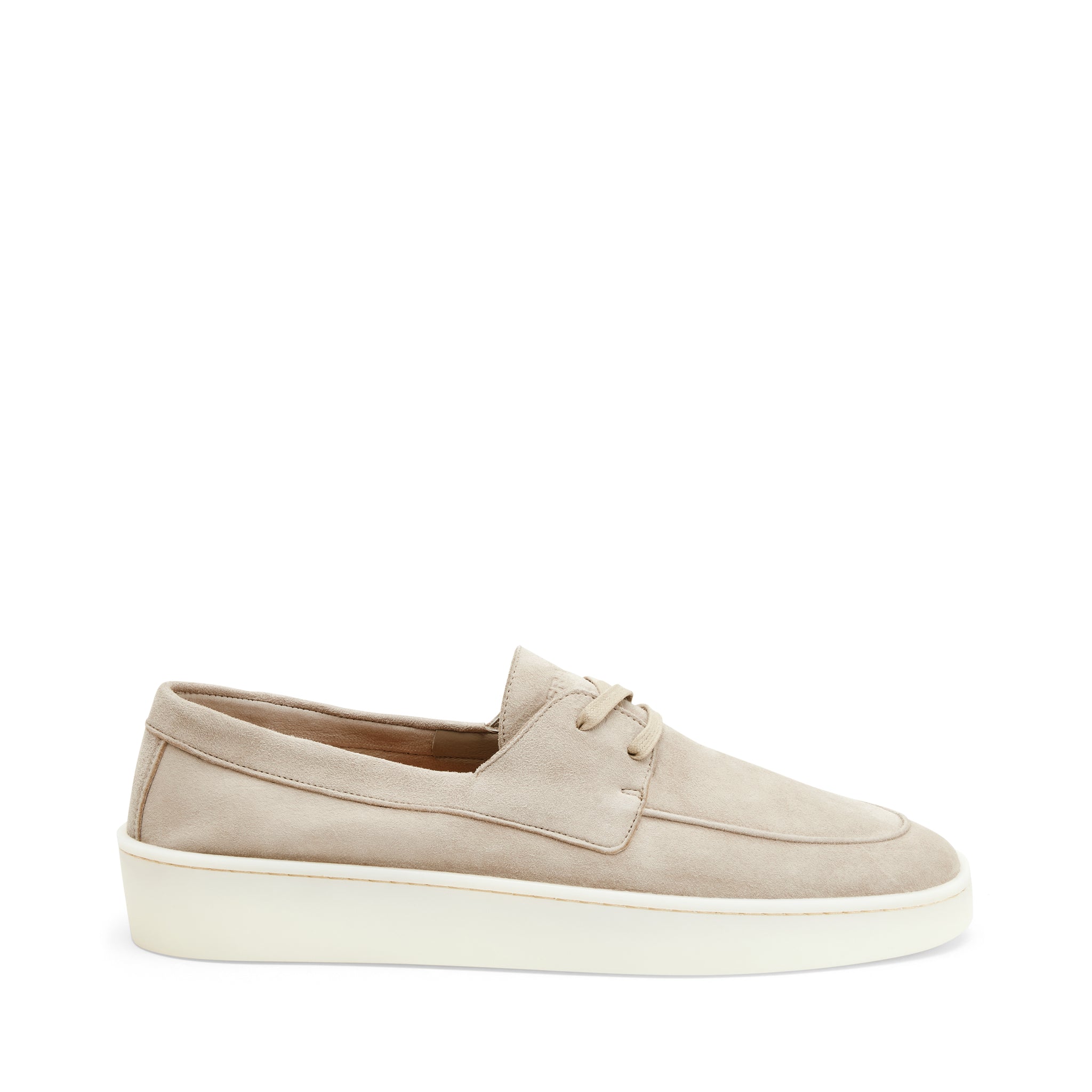 Sneaker in Pelle Scamosciata Frau / Beige - Ideal Moda