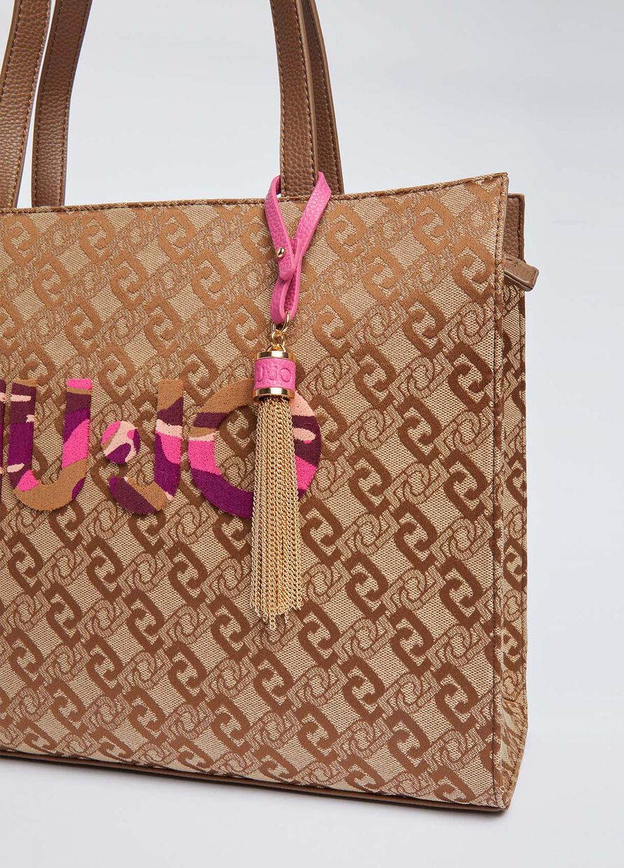Borsa Liu Jo in Jacquard / Beige - Ideal Moda