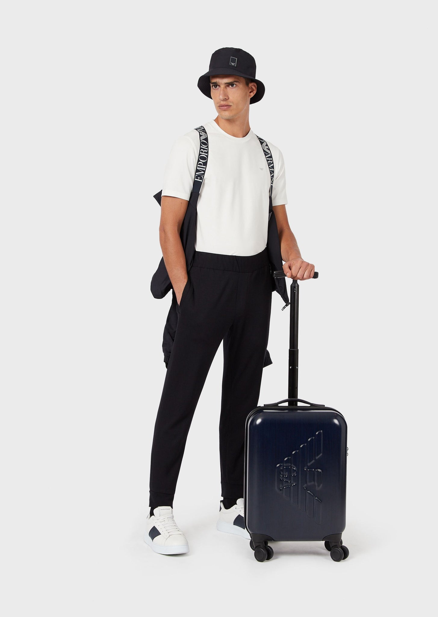 T-Shirt in jersey Travel Essential / Bianco - Ideal Moda
