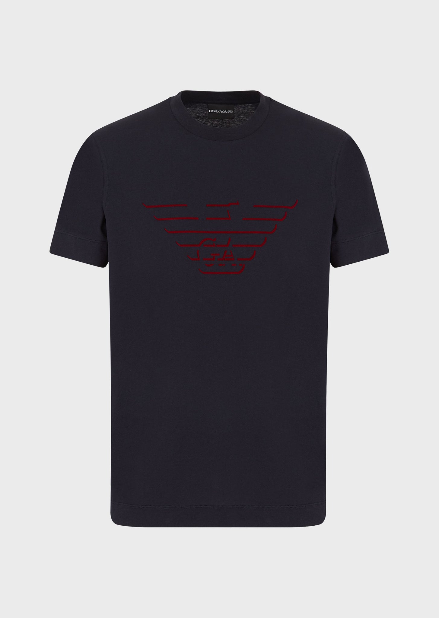 T-Shirt in jersey con stampa logo / Blu - Ideal Moda