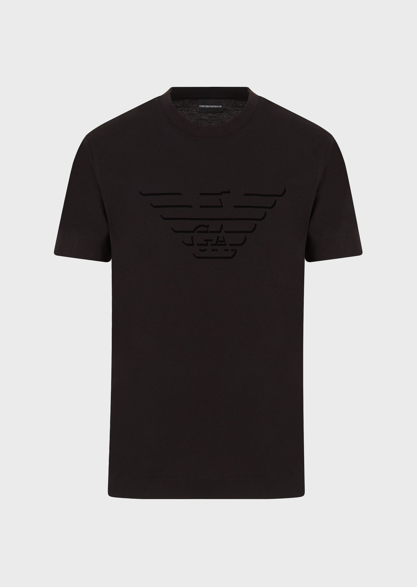 T-Shirt in jersey con stampa logo / Nero - Ideal Moda