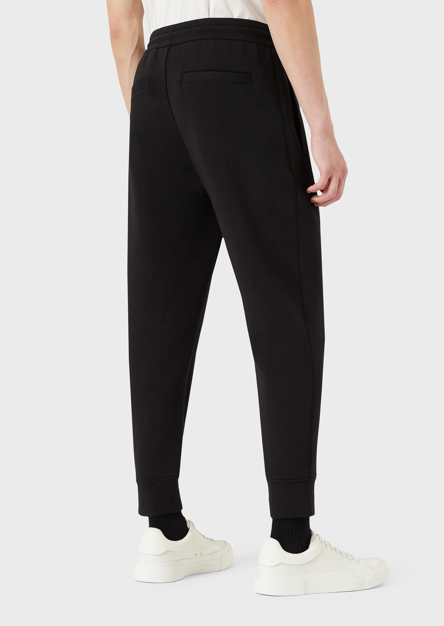 Pantalone Emporio Armani in Tuta / Nero - Ideal Moda