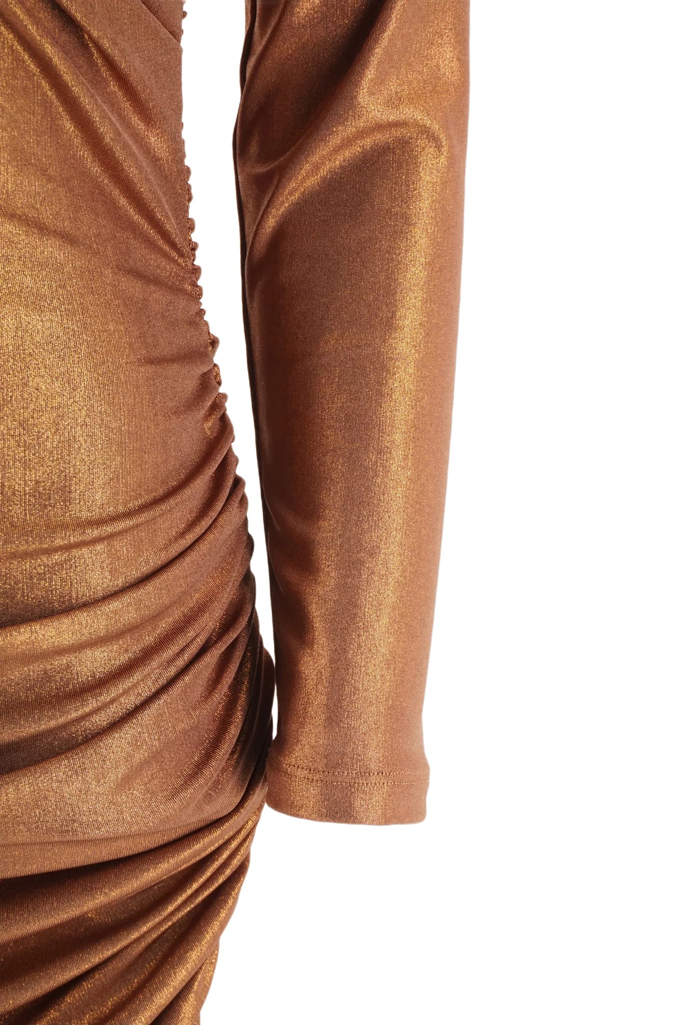 Abito Laminato Corto / Bronzo - Ideal Moda
