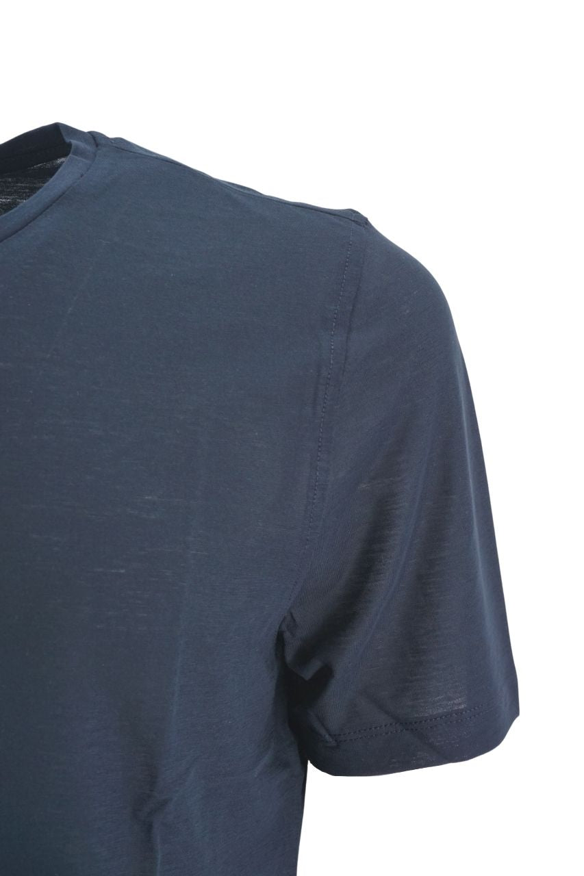 T-Shirt Girocollo Heritage / Blu - Ideal Moda