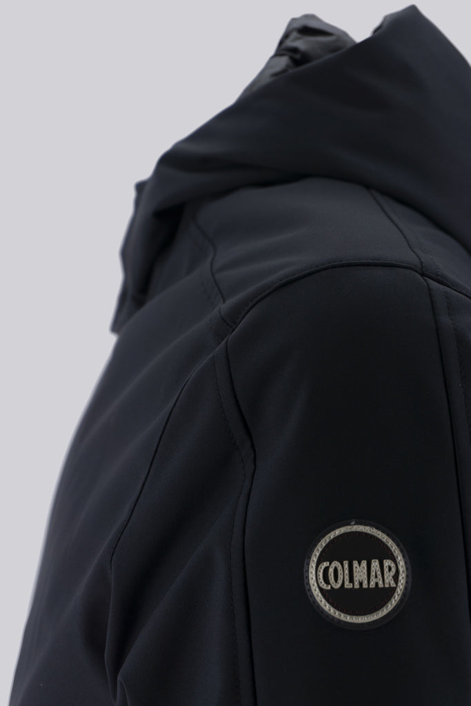 Piumino Opaco Con Cappuccio / Nero - Ideal Moda