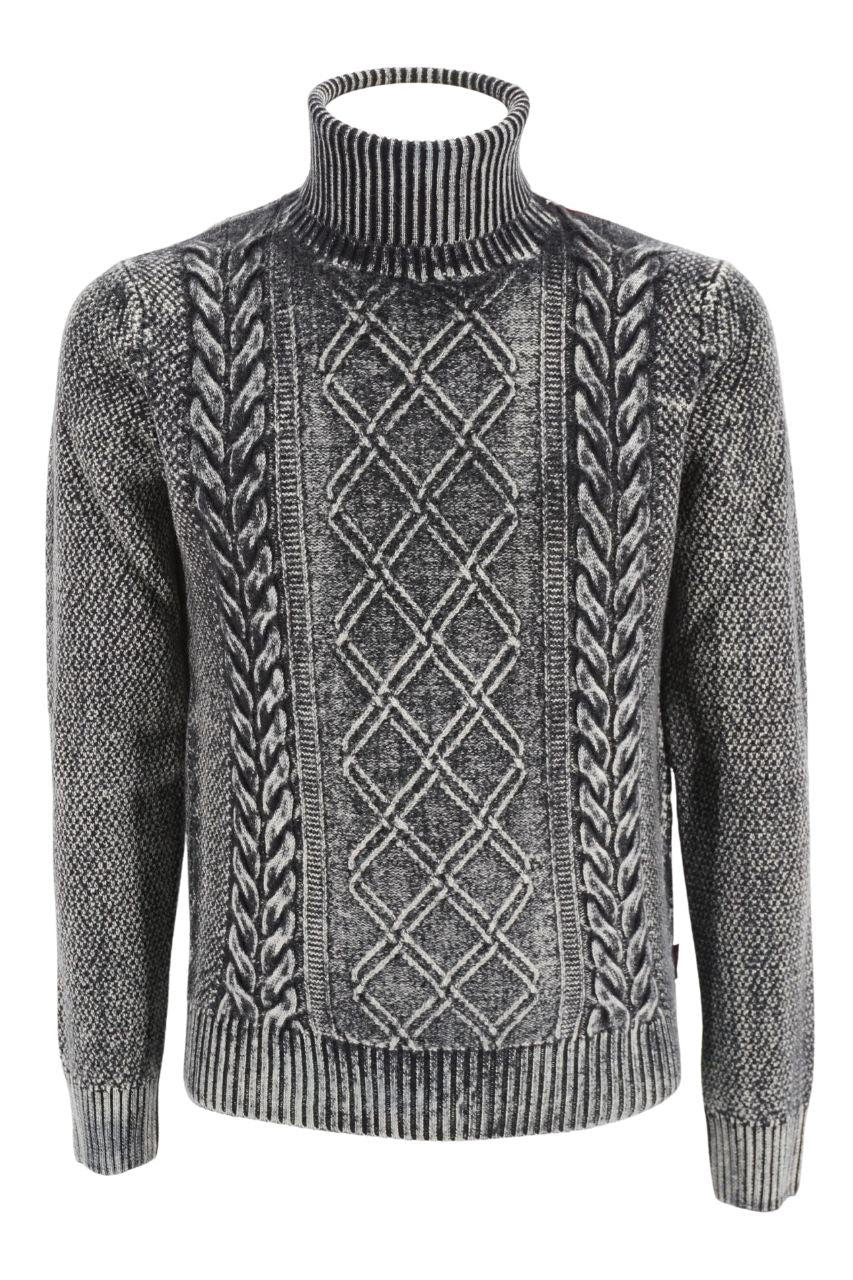 Maglia a Collo Alto Bob / Grigio - Ideal Moda