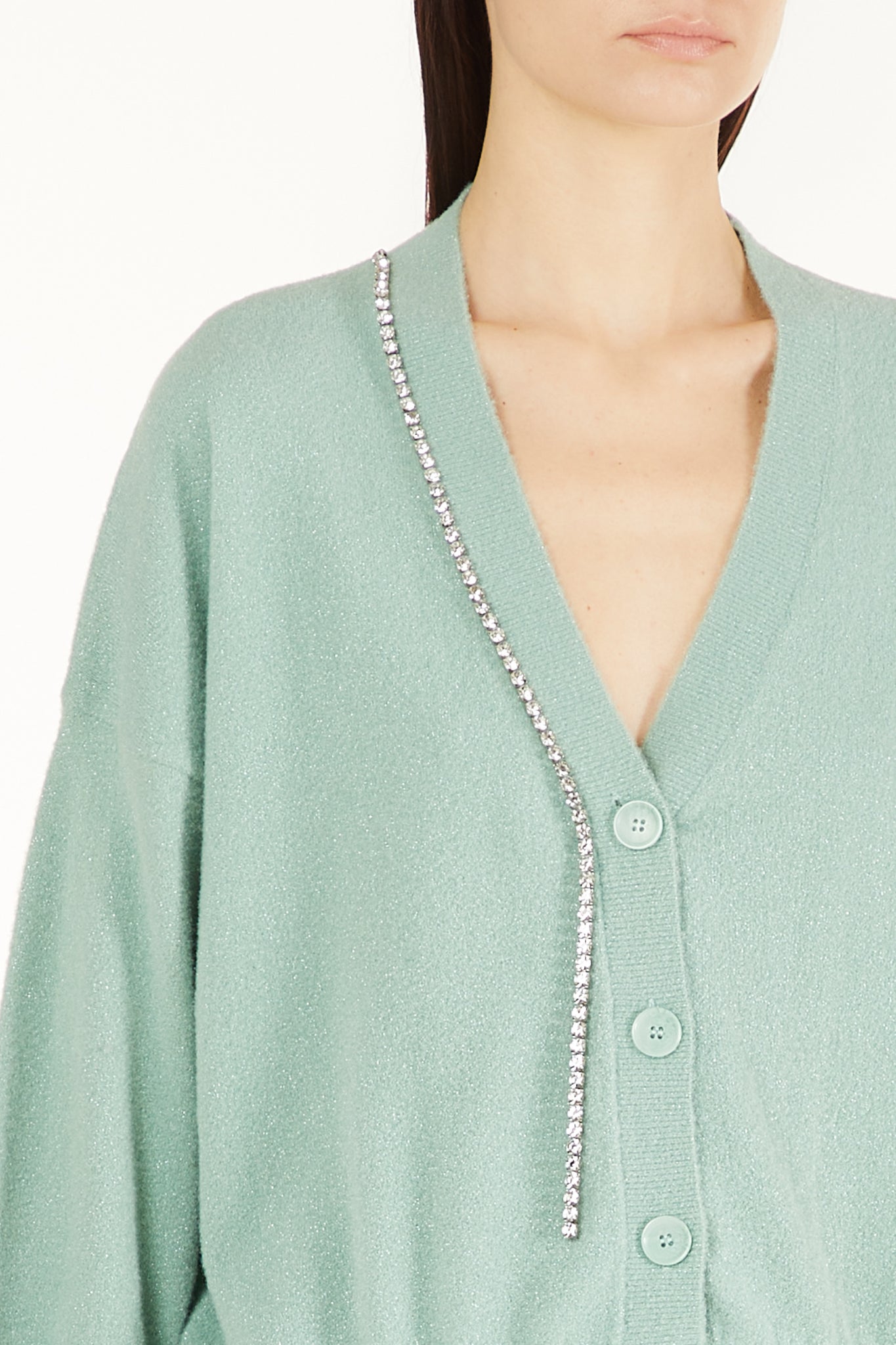 Cardigan con Applicazione Liu Jo / Verde - Ideal Moda