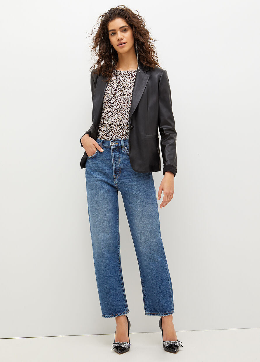 Blazer in Ecopelle Liu Jo / Nero - Ideal Moda
