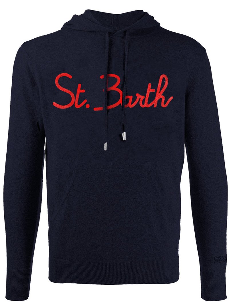 Felpa Mc2 Saint Barth in lana / Blu - Ideal Moda