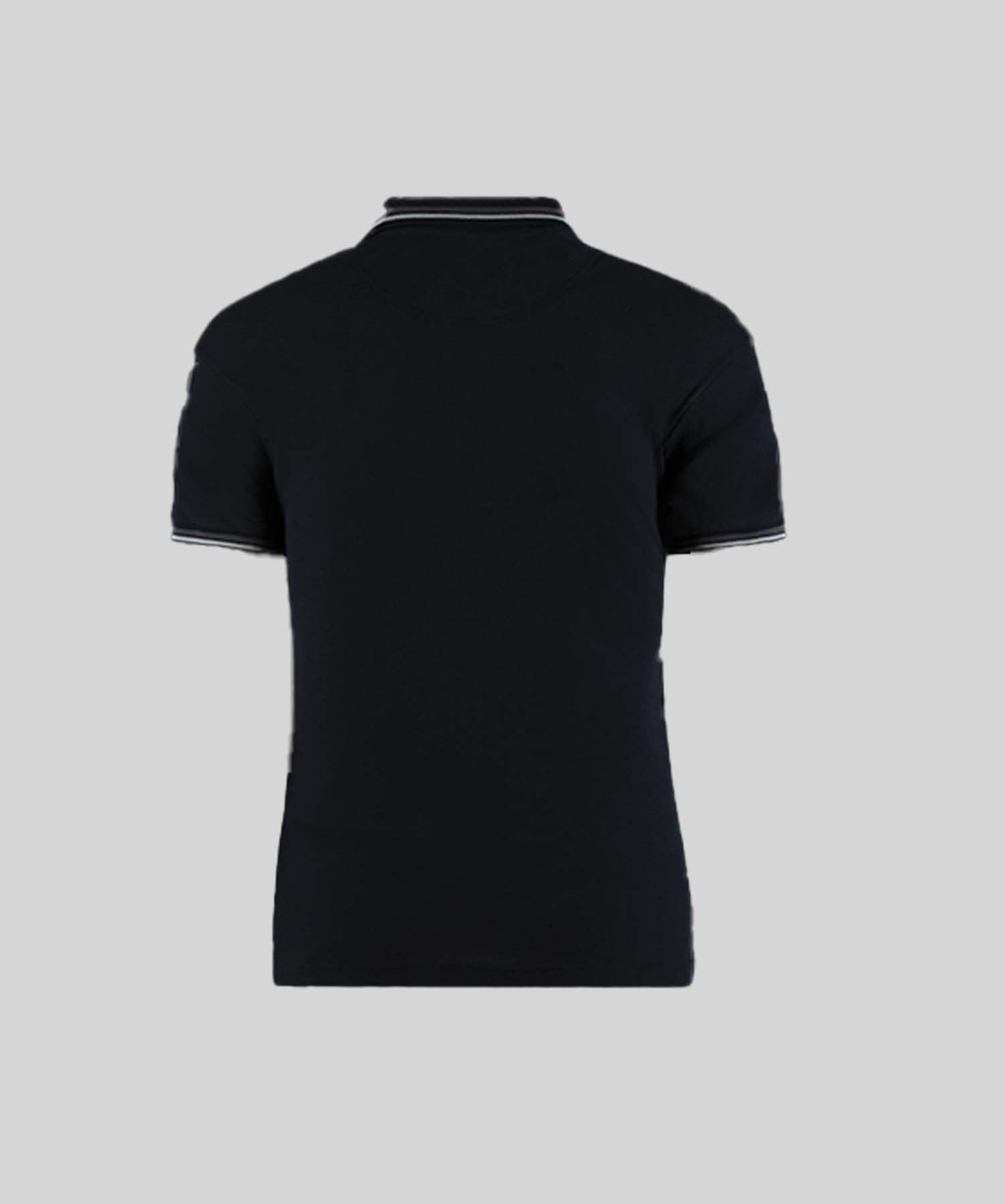 Polo manica corta in piquet / Blu - Ideal Moda