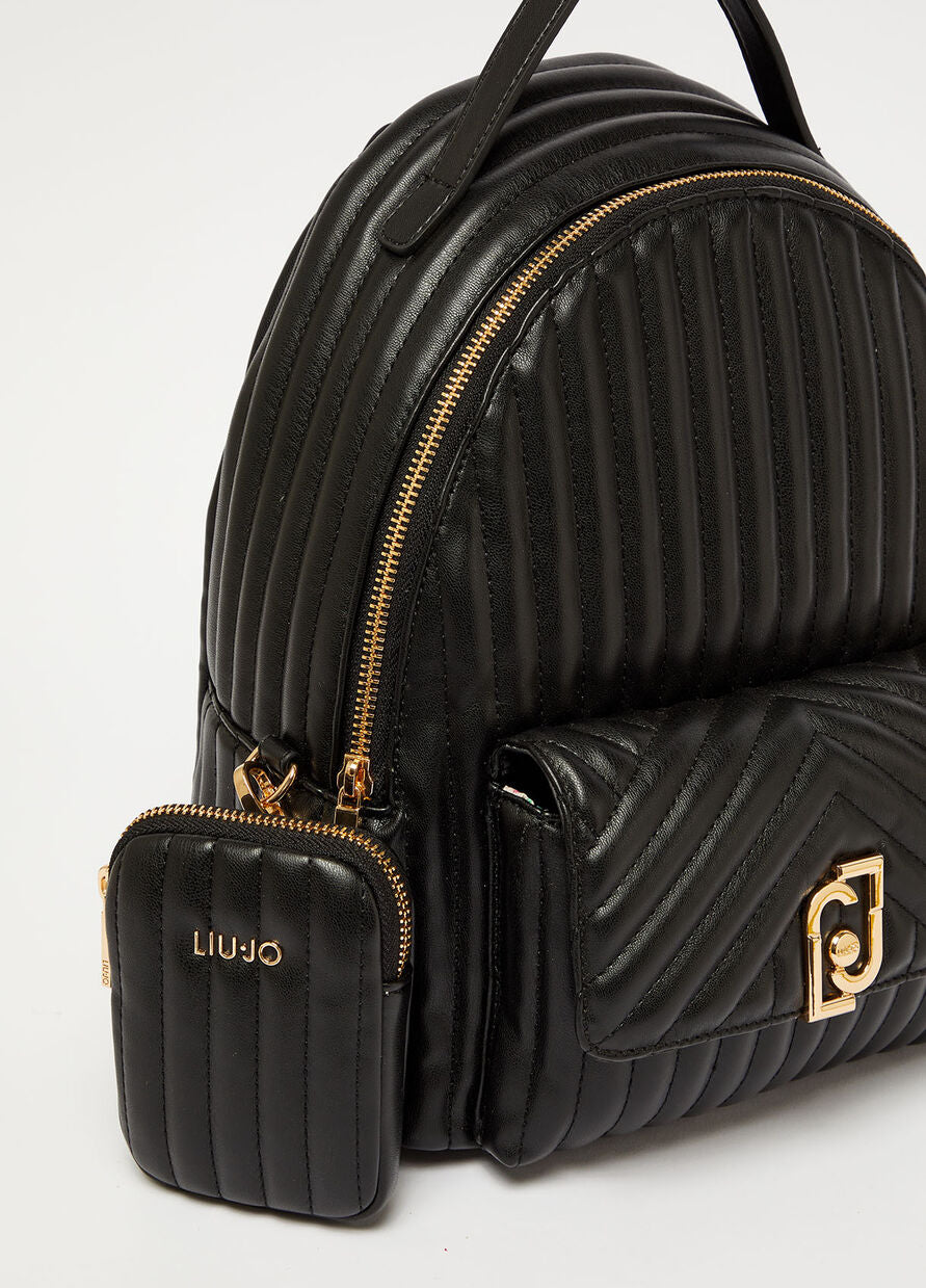 Zaino con Logo Liu Jo / Nero - Ideal Moda