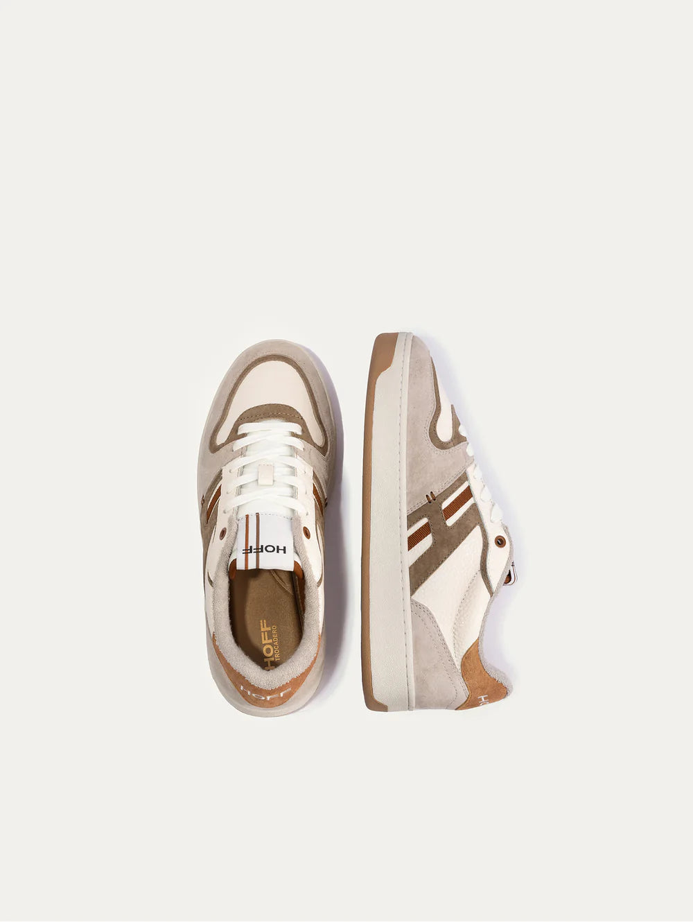 Sneaker con Inserti in Suede Hoff / Beige - Ideal Moda