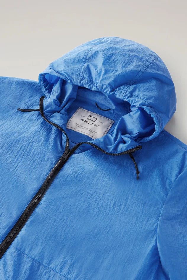 Giacca a Vento in Nylon Woolrich / Azzurro - Ideal Moda