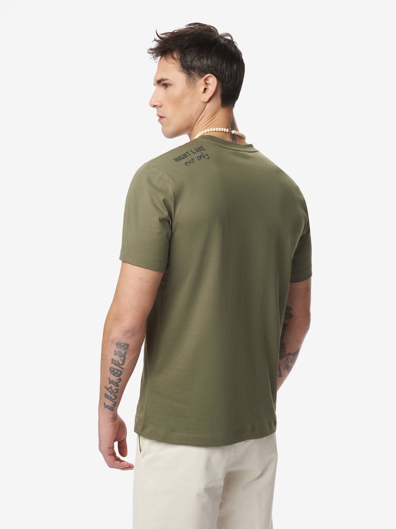 T-Shirt Blauer in Cotone / Verde - Ideal Moda