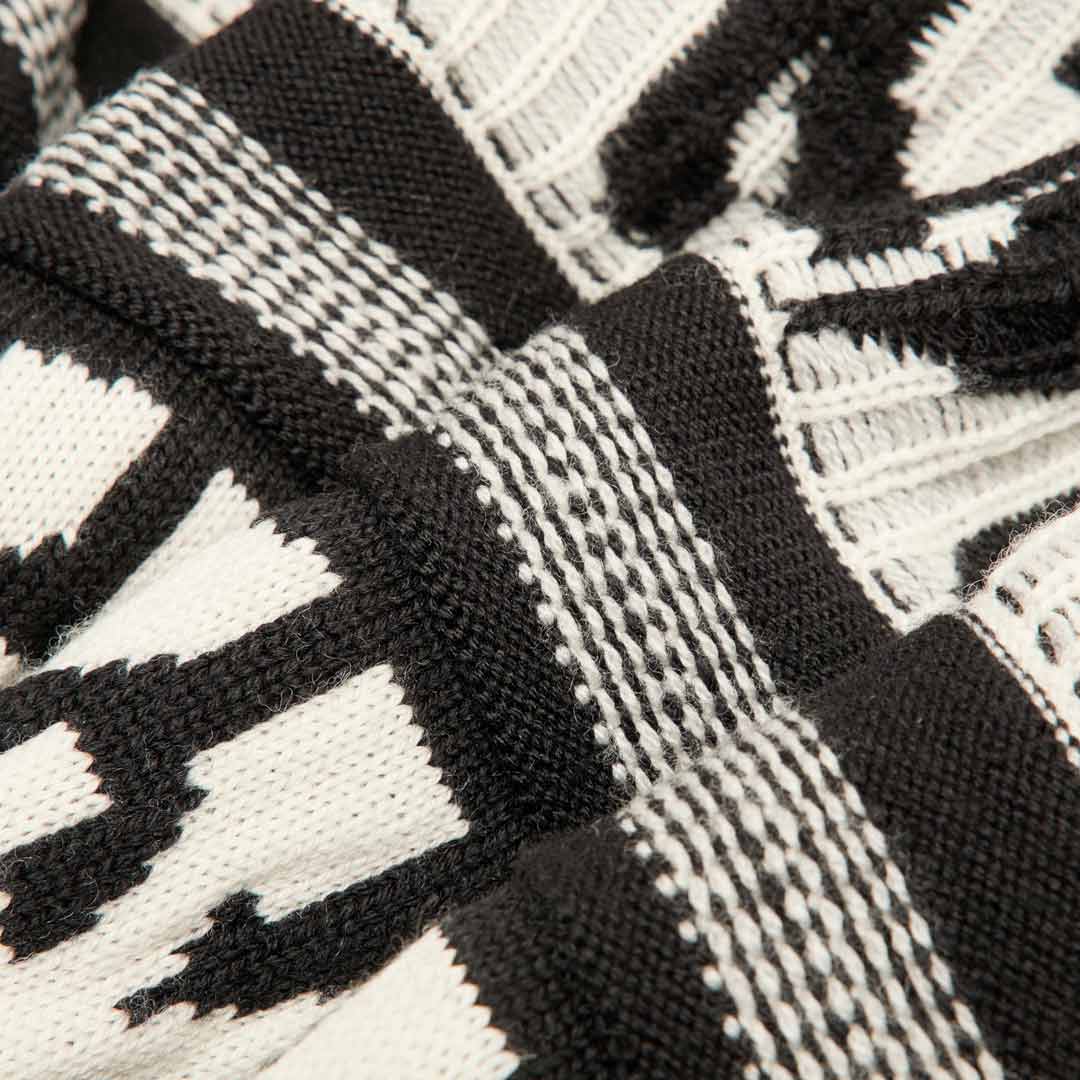 Maglia Jaquard in Lana Paolo Pecora / Nero - Ideal Moda