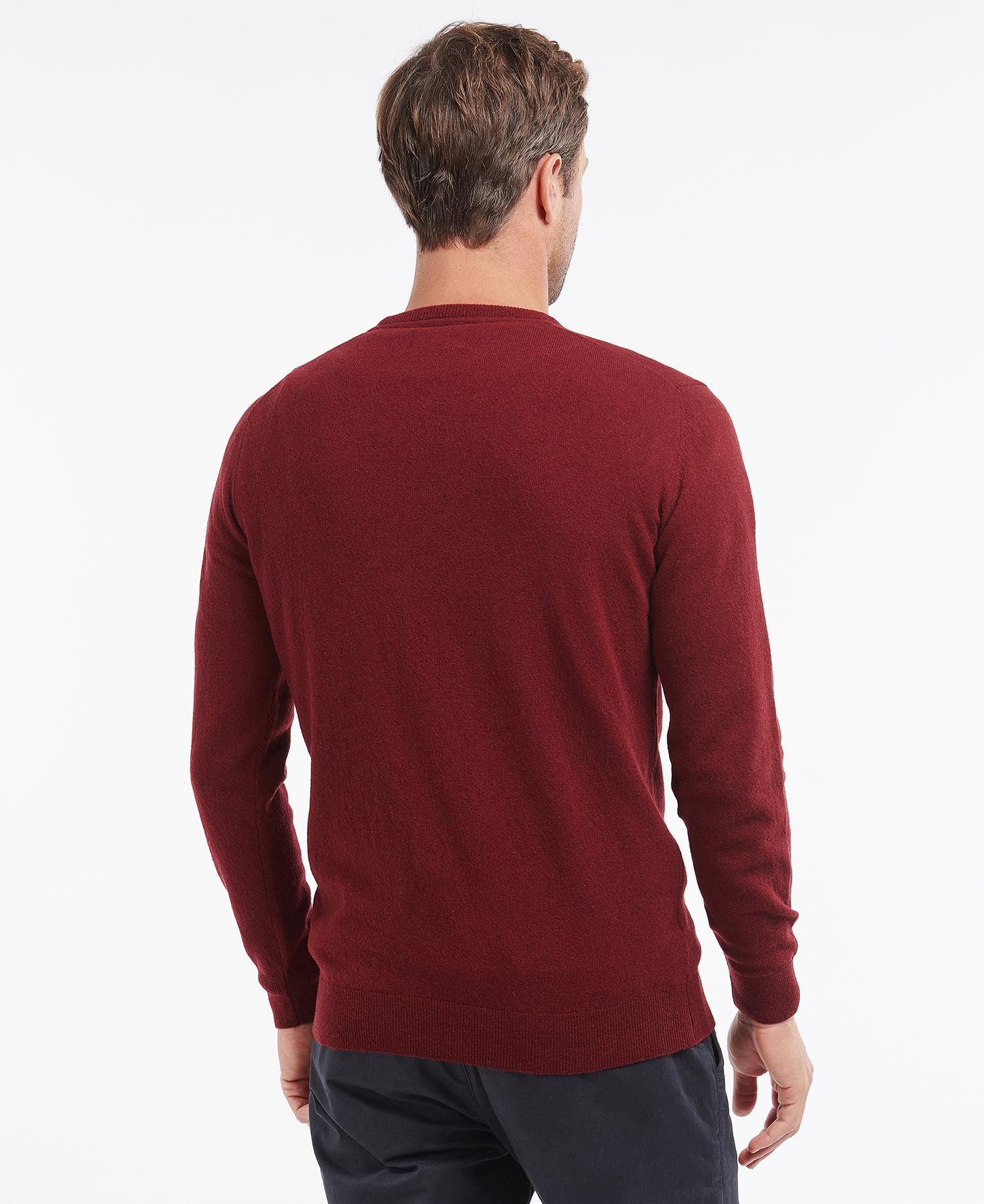 Maglia Barbour girocollo / Bordeaux - Ideal Moda